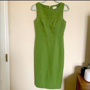 Milly Sleeveless Green Formal Business Midi Dress